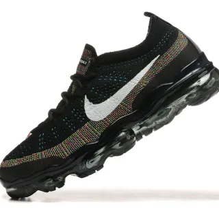 نايك أسود متعدد الألوان Flyknit Upper نسيج Jacquard أحذية رياضية أسلوب حياة