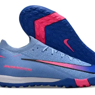 Nike Chaussures de football turf col dynamic fit upper knit bleu rose