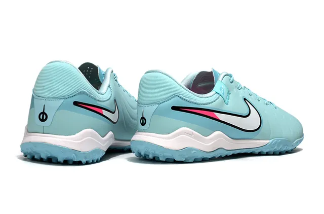 Nike Bleu Rose Low-Cut Tige Synthétique Panneau Texturé Construction Gazon Artificiel Chaussures de Football 5