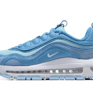 Nike Chaussures Lifestyle Bleu Blanc avec Upper de Malla et Synthétique Full-Length Air Unit Visible