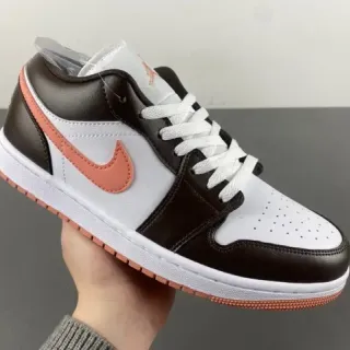 Nike Brown Orange Low-Top Cuero y Malla Lifestyle Sneakers