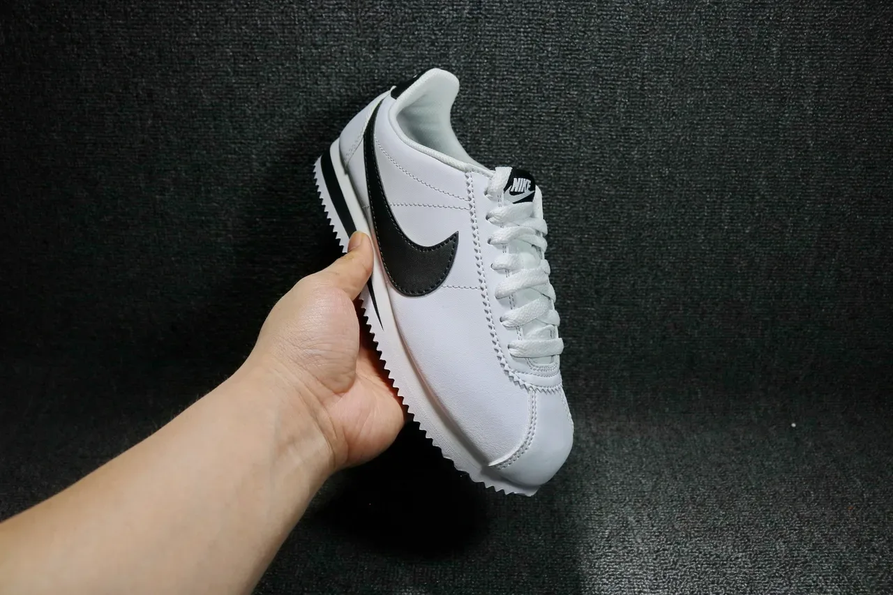 Nike Cortez White Black Lifestyle Sneakers 10