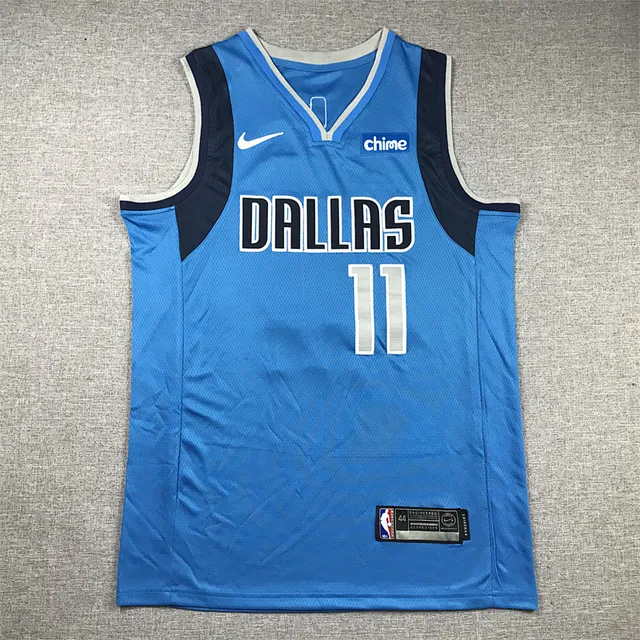 Nike Dallas Mavericks Kyrie Irving #11 नीली नेवी NBA Swingman-Style Mesh Fabric Jersey 2