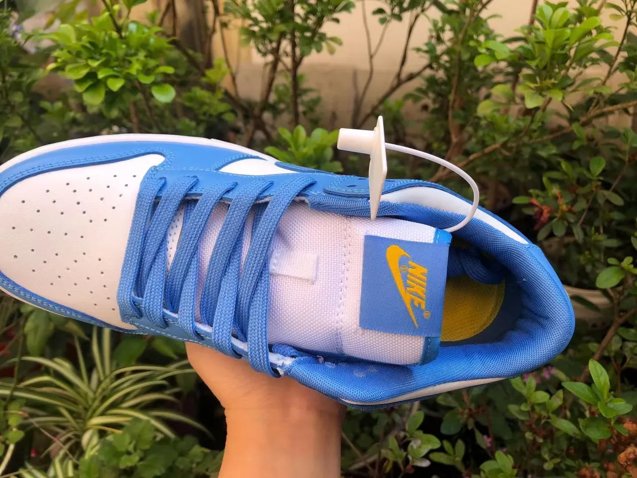 Nike Dunk Low Blue and White Lifestyle Sneakers 4