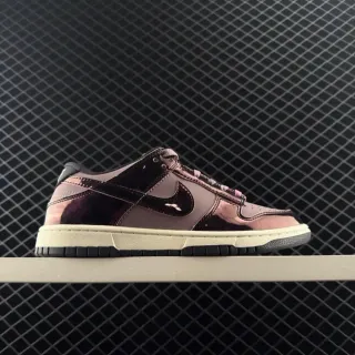 Nike Dunk Low متلألئ معدني بنفسجي وردي حذاء أسلوب حياة