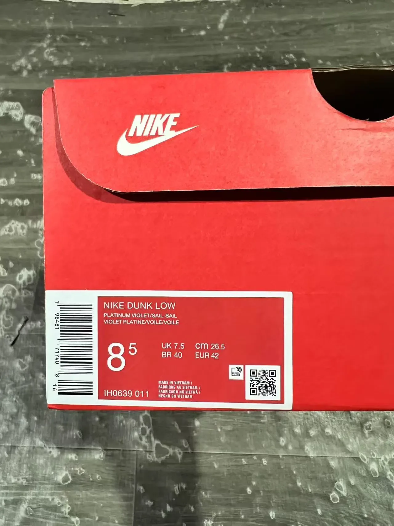Nike Dunk Low lavanda claro Lifestyle Sneakers 10