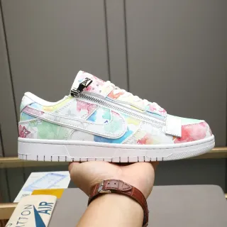 Nike Dunk Low أنماط زهرية مائية أبيض حذاء أسلوب حياة