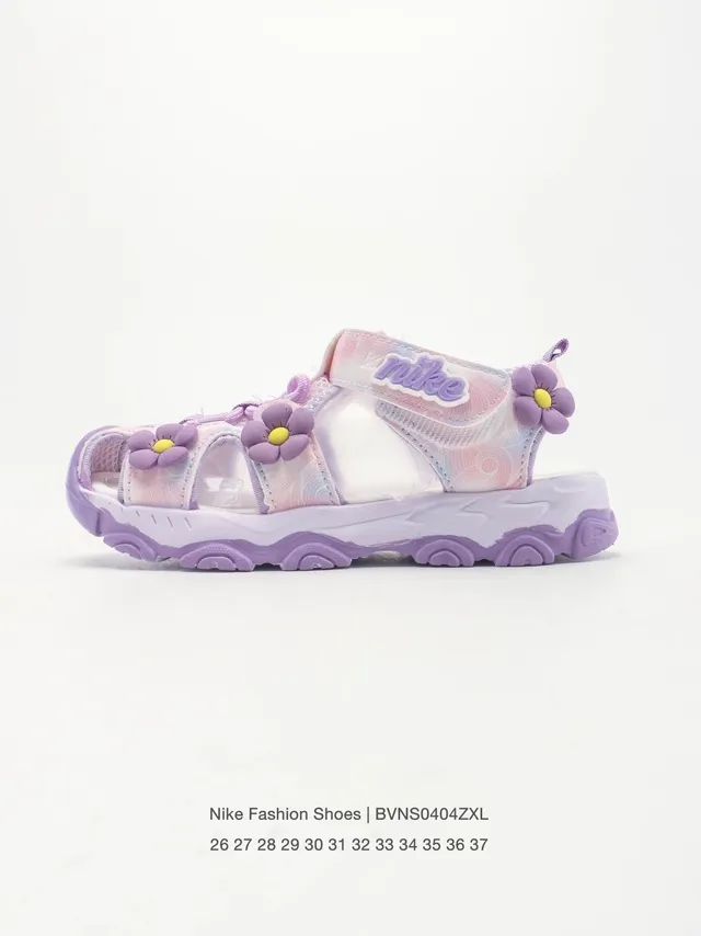 Nike 花卉装饰 多带 粗底 休闲凉鞋 3