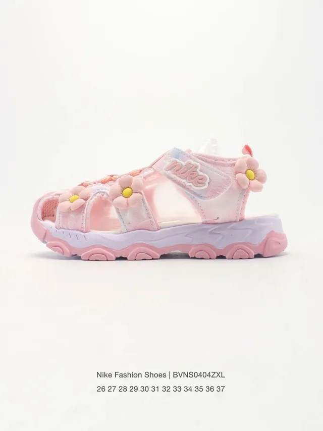 Nike 花卉装饰 多带 粗底 休闲凉鞋 12