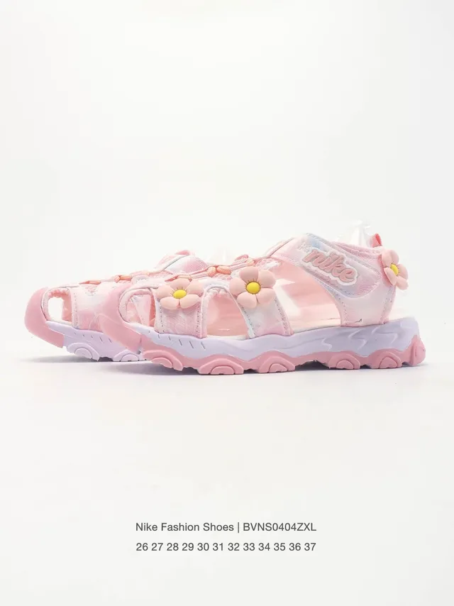 Nike 花卉装饰 多带 粗底 休闲凉鞋 15
