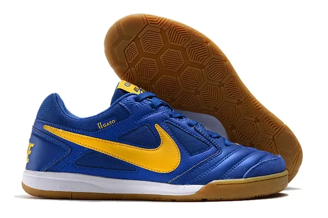 Nike Gato White Yellow Low-Top Synthetic Mesh Upper Sneakers 9