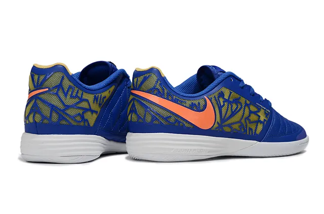 Nike Gold Black أحذية كرة القدم الداخلية مع غطاء أصبع مخملي أعلى صناعي معدني 5