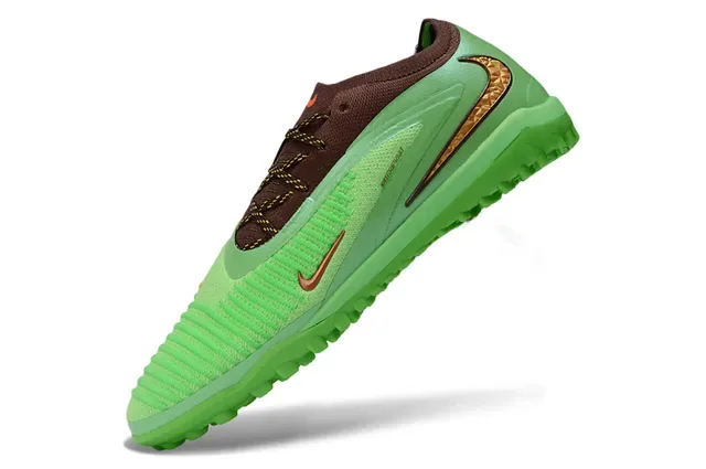 Nike हरा-भूरा लो-कट किनेटिक अपर मोल्डेड सिंथेटिक ओवरले आर्टिफिशियल ग्रास फुटबॉल जूते 3