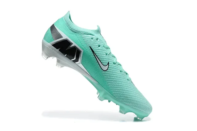 Nike Vert Blanc Upper en Tricot Ajustement Dynamique Collerette Ground Ferme Chaussures de football 3