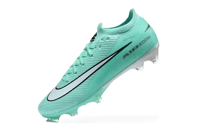 Nike Vert Blanc Upper en Tricot Ajustement Dynamique Collerette Ground Ferme Chaussures de football 4