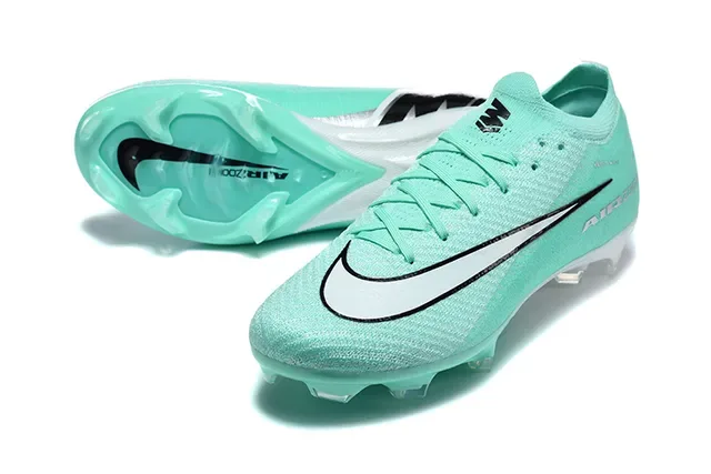 Nike Vert Blanc Upper en Tricot Ajustement Dynamique Collerette Ground Ferme Chaussures de football 6