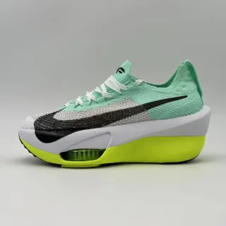Nike हरा पीला बुनाई ऊपरी Sculpted Dual-Density Midsole रनिंग जूते