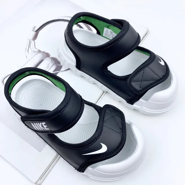 Nike Kids Blue Two-Strap Velcro Casual Sandals 6
