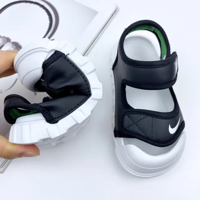 Nike Kids Blue Two-Strap Velcro Casual Sandals 12