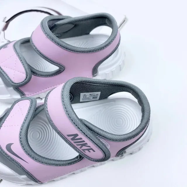 Nike Kids Blue Two-Strap Velcro Casual Sandals 14