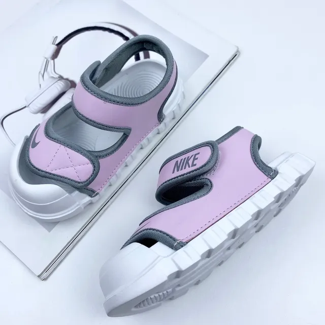 Nike Kids Blue Two-Strap Velcro Casual Sandals 16