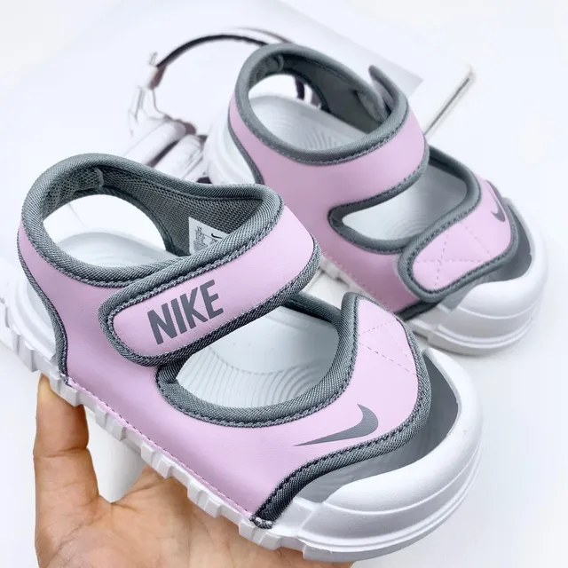 Nike Kids Blue Two-Strap Velcro Casual Sandals 17