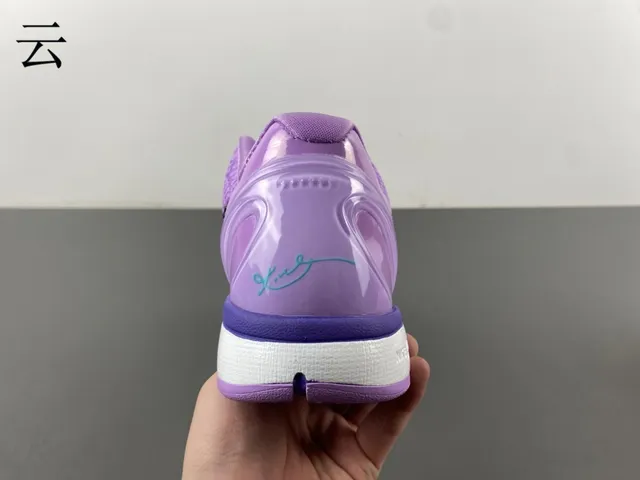 Nike Kobe 6 Protro बैंगनी काला बास्केटबॉल जूते 6