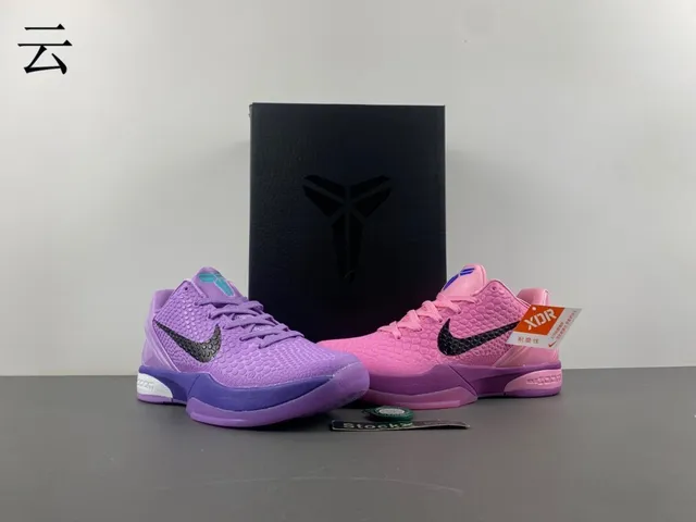 Nike Kobe 6 Protro बैंगनी काला बास्केटबॉल जूते 13