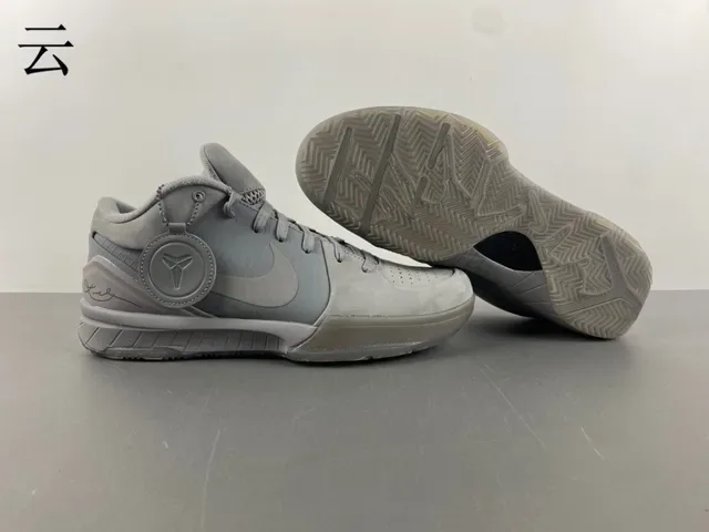 Nike Kobe 篮球鞋 单色灰 高帮篮球鞋 12