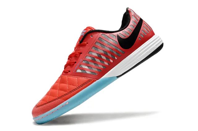 Nike Lunar Gato Amarelo Marrom Caixa dos Dedos Acolchoada Ventilação Cage Superior Sapatos de Futebol Indoor 2