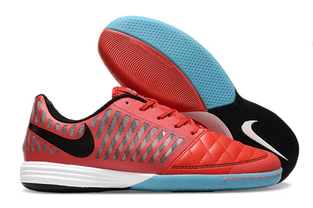 Nike Lunar Gato Amarelo Marrom Caixa dos Dedos Acolchoada Ventilação Cage Superior Sapatos de Futebol Indoor 5