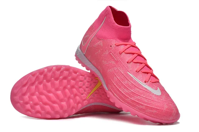 Nike Mercurial Superfly 粉色 高帮 人工草坪 足球鞋 4