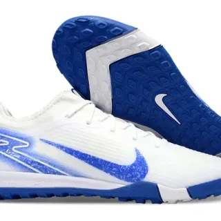 Nike Mercurial Turf Branco e Azul Real Tênis de Futebol