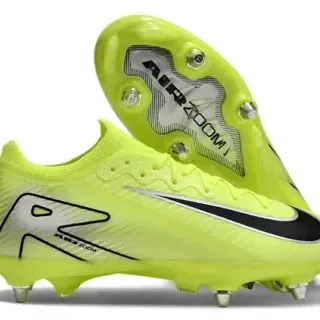 Nike Mercurial Vapor Air Zoom Tênis de Futebol Amarelo Neon para Grama Natural