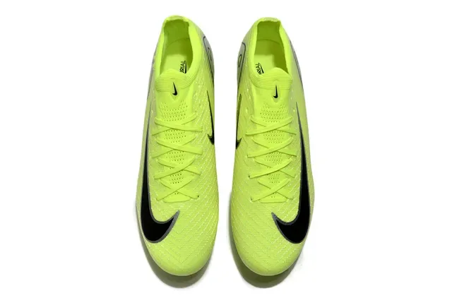 耐克 Mercurial Vapor Air Zoom 霓虹黄 天然草地足球鞋 2