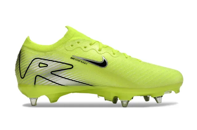 耐克 Mercurial Vapor Air Zoom 霓虹黄 天然草地足球鞋 7