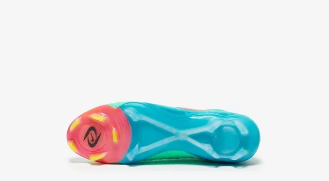 Nike Mercurial Vapor Azul Rosa Alto Corte Tricô Laços Assimétricos Campo Firme Sapatos de Futebol 14