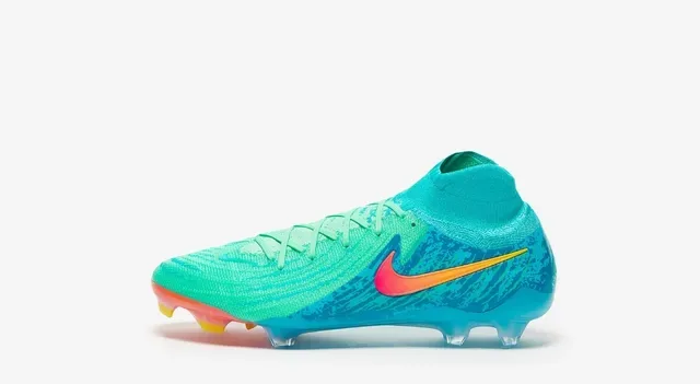 Nike Mercurial Vapor Azul Rosa Alto Corte Tricô Laços Assimétricos Campo Firme Sapatos de Futebol 15