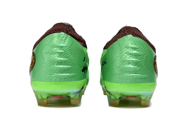 Nike Mercurial Vapor Vert Marron Upper Tricot Lacet Asymétrique Chaussures de Football pour Ground Firme 13