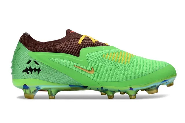 Nike Mercurial Vapor Vert Marron Upper Tricot Lacet Asymétrique Chaussures de Football pour Ground Firme 16