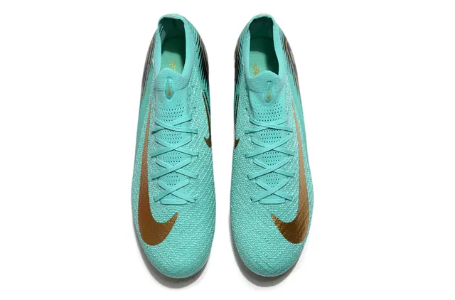 Nike Mercurial Vapor Mint Gold Iridescent Zapatos de fútbol para tierra firme 2