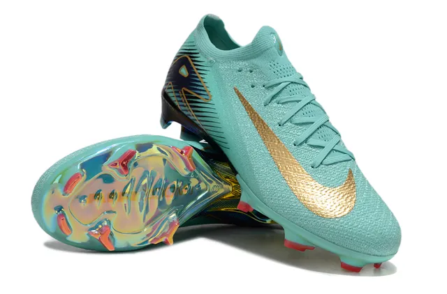 Nike Mercurial Vapor Mint Gold Iridescent Zapatos de fútbol para tierra firme 3