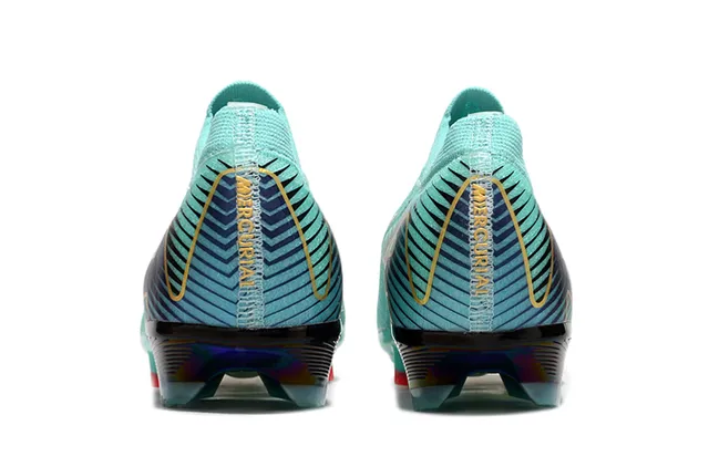 Nike Mercurial Vapor Mint Gold Iridescent Zapatos de fútbol para tierra firme 4
