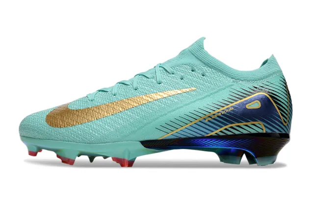 Nike Mercurial Vapor Mint Gold Iridescent Zapatos de fútbol para tierra firme 8