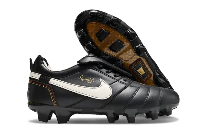 نيكي Mercurial Vapor Ronaldo بني ذهبي Firm-Ground أحذية كرة القدم 13