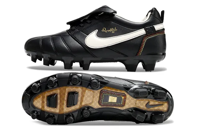 نيكي Mercurial Vapor Ronaldo بني ذهبي Firm-Ground أحذية كرة القدم 14