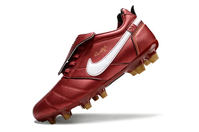 نيكي Mercurial Vapor Ronaldo بني ذهبي Firm-Ground أحذية كرة القدم 17