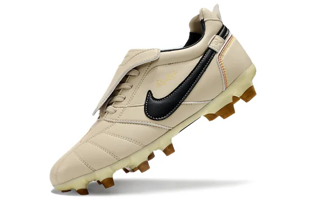 نيكي Mercurial Vapor Ronaldo بني ذهبي Firm-Ground أحذية كرة القدم 24