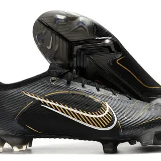 Nike Mercurial Vapor RS কালো সোনালী দৃঢ় মাটির ফুটবল জুতা