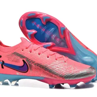 Nike Mercurial Vapor VR Sapatos de futebol rosa e azul para gramado firme